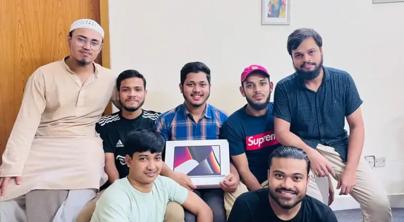 Team celebrating for head of design, 2022