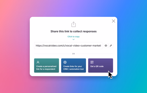 Just share a link to start collecting videos image