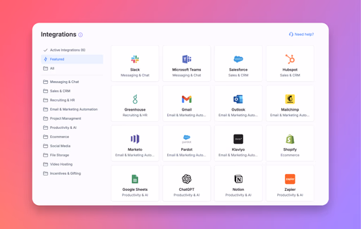 Save time with integrations image